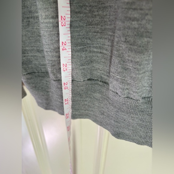 Polo Golf Ralph Lauren Merino Wool Button Mockneck Gray Mens Golf Sweater Size L - Picture 7 of 7